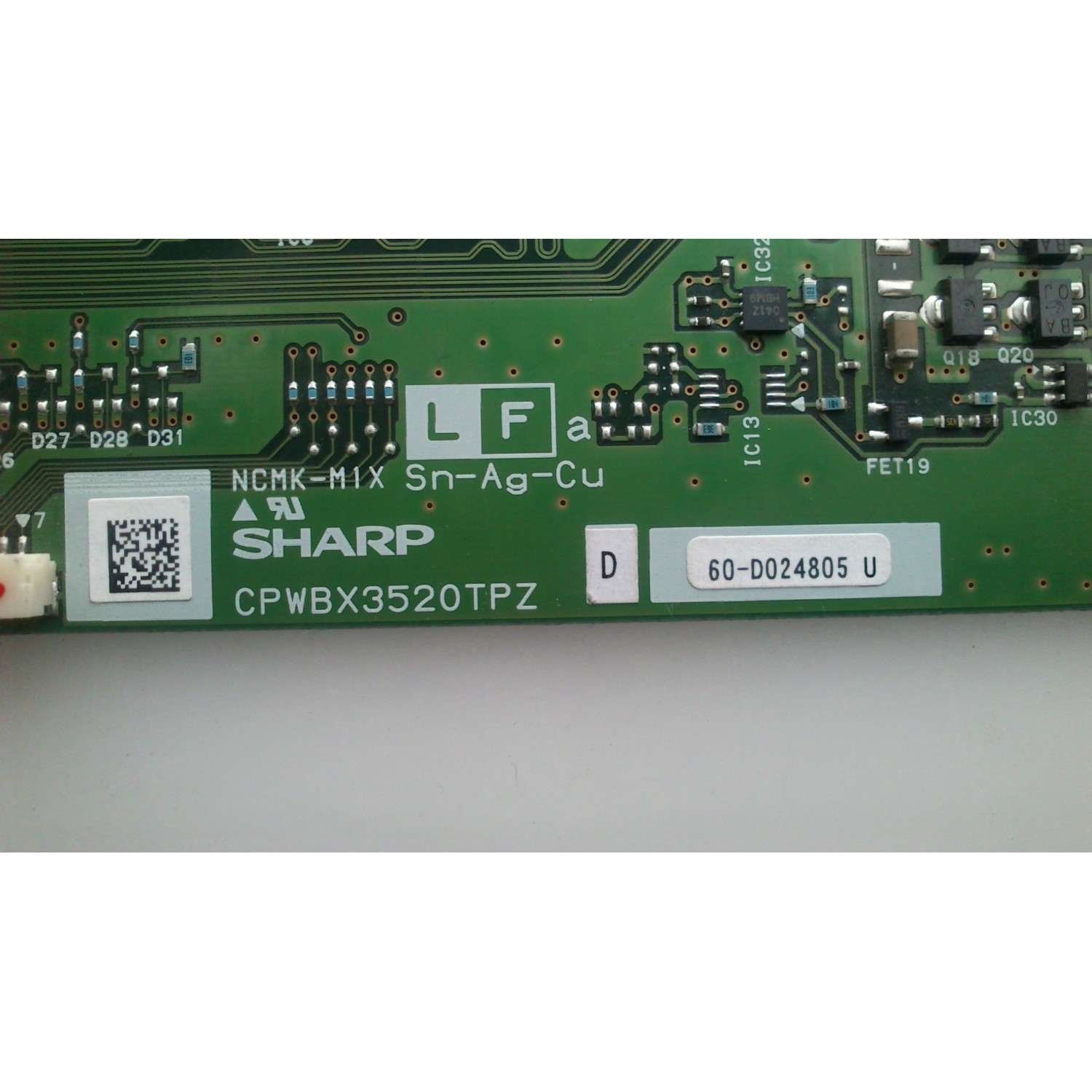 T-CON / SHARP CPWBX3520TPZD / CPWBX3520TPZ (D)  / PARTE SUSTITUTA CPWBX3520TPXD / MODELOS LC-42D62U / LC-42D72U / LC-42XD10E / LC-42XD1EA / PANEL LK420D3LZ10W - Imagen 2